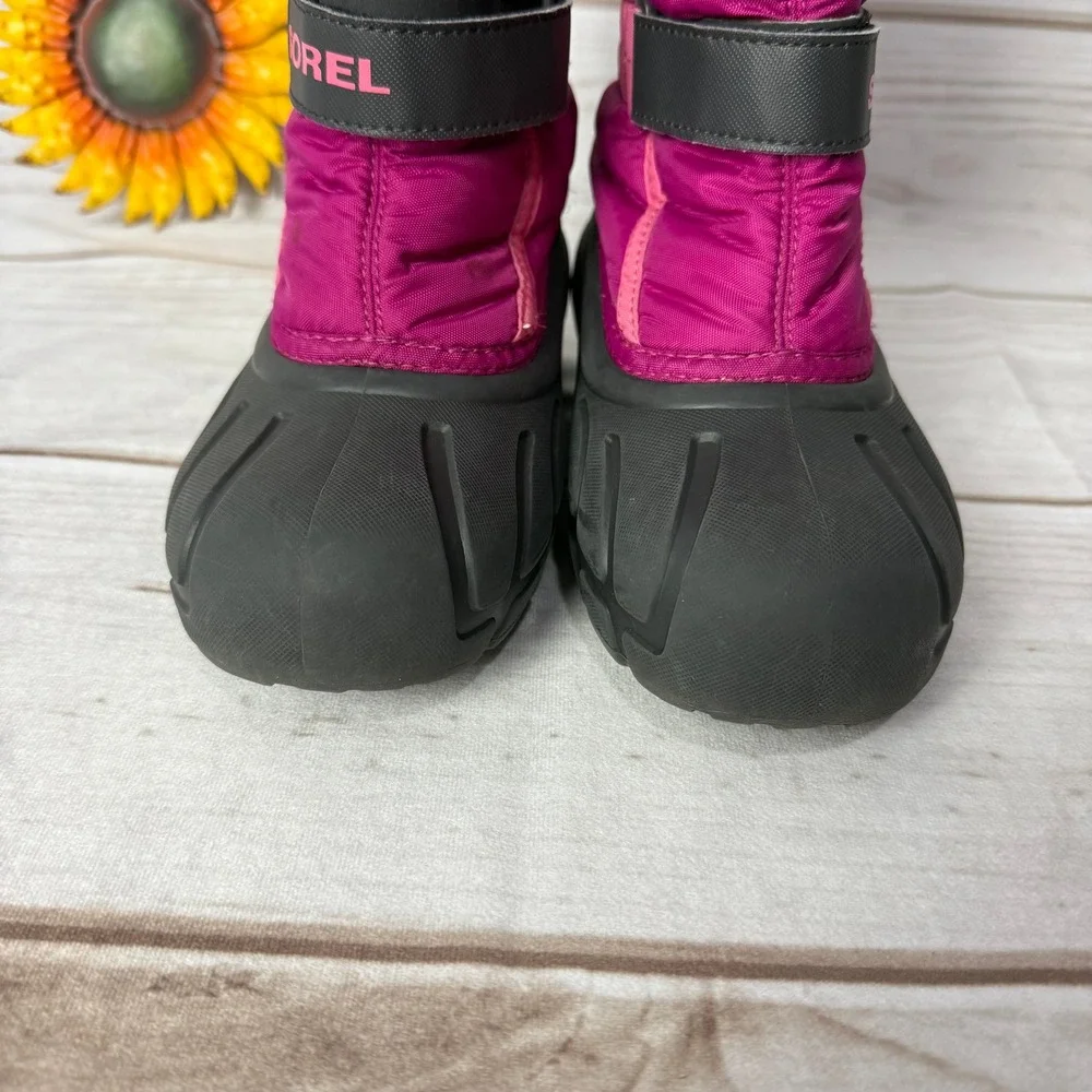 Sorel Kids Flurry Waterproof Winter Snow Boots Pink Girls‎ Size 2